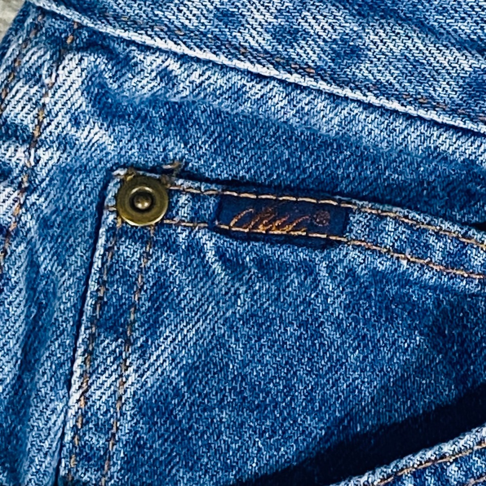 Vintage Chic Tapered Leg Jeans Womens 22W Blue Vintage High Rise Made in USA - Picture 6 of 16